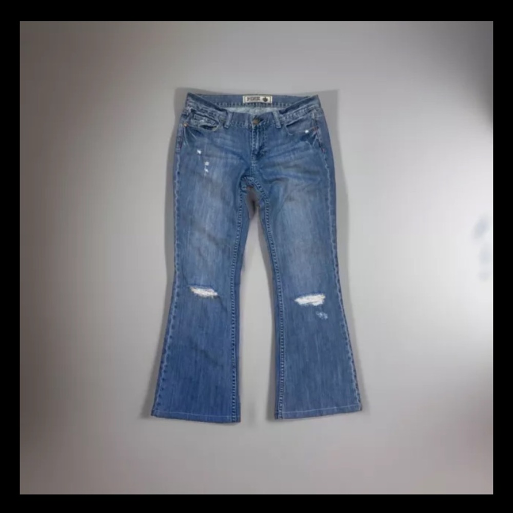 Womens Jeans Victorias Secret Jeans 6 Short Distressed Bootcut